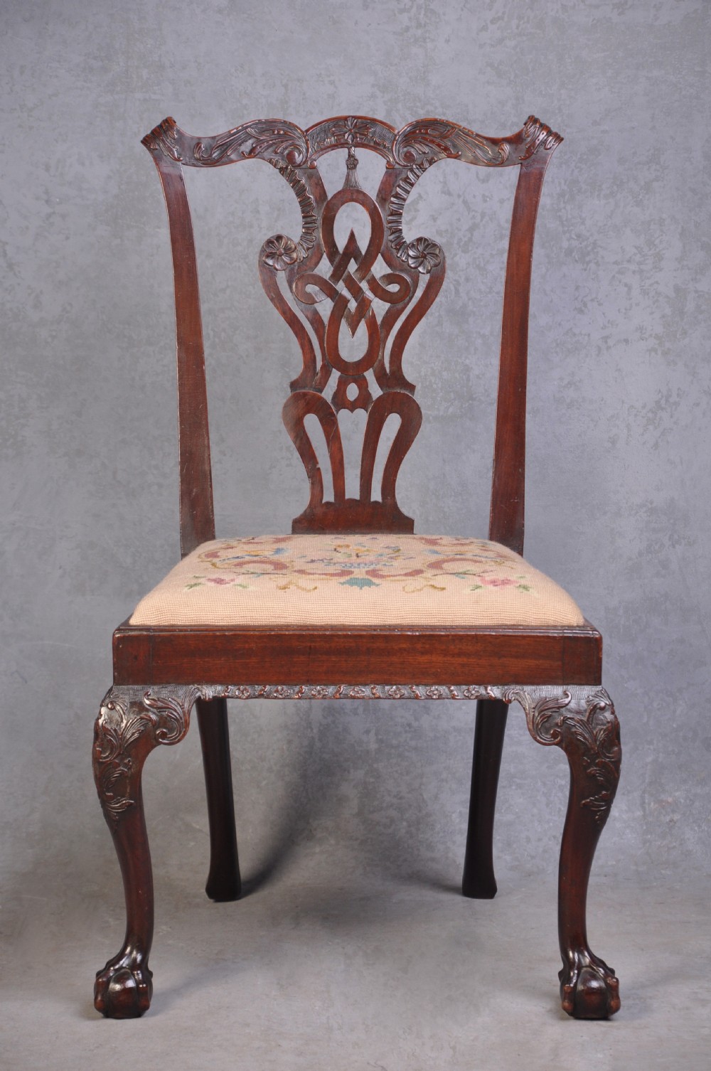 Exceptional 18th Century Chippendale Mahogany Side Chair