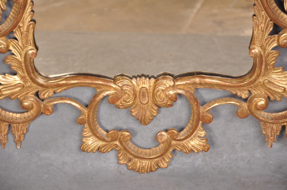 Fine 19th Century Chippendale Style Giltwood Mirror View IV