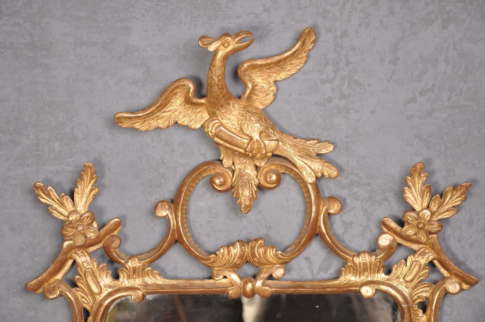 Fine 19th Century Chippendale Style Giltwood Mirror View VI