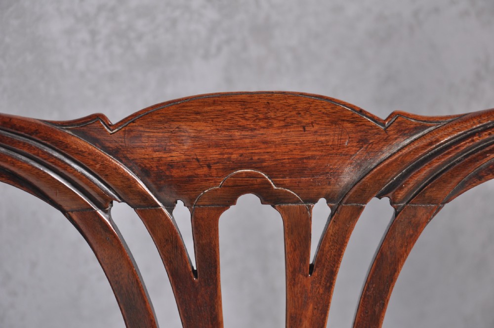 Pair Of 18th Century Mahogany Chippendale Side Chairs View VII