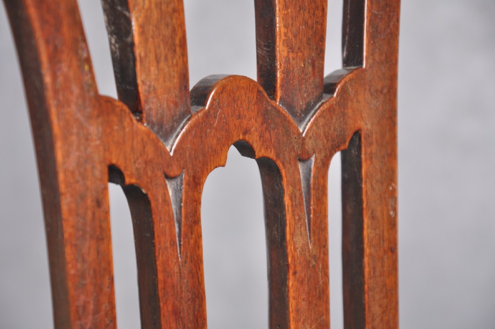 Pair Of 18th Century Mahogany Chippendale Side Chairs View VIII