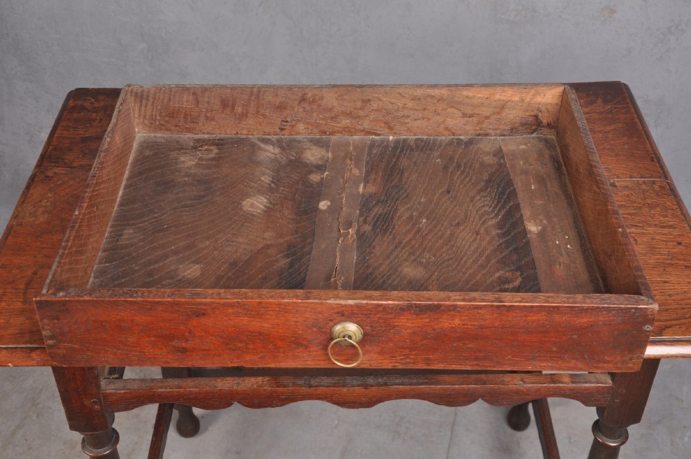 17th Century Oak Side Table View VIII