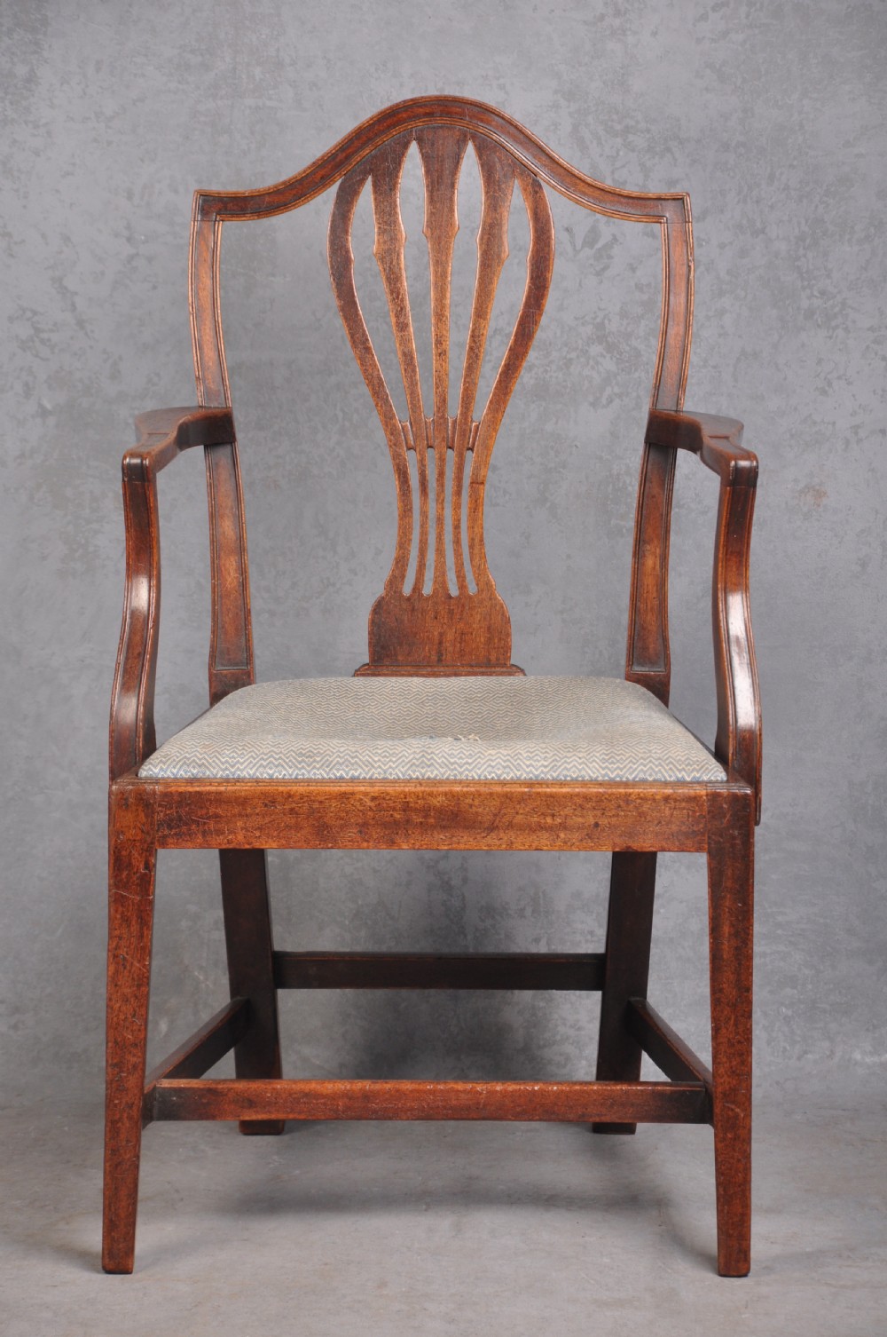 18th Century Mahogany Hepplewhite Armchair View X