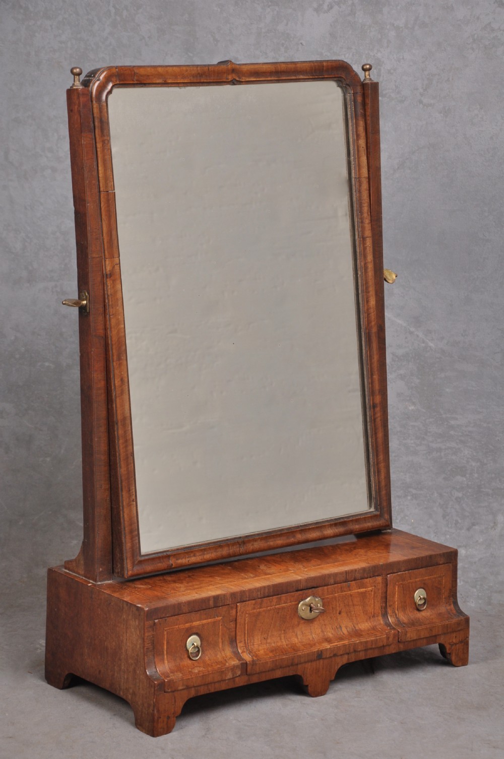 Early 18th Century Walnut Toilet Mirror