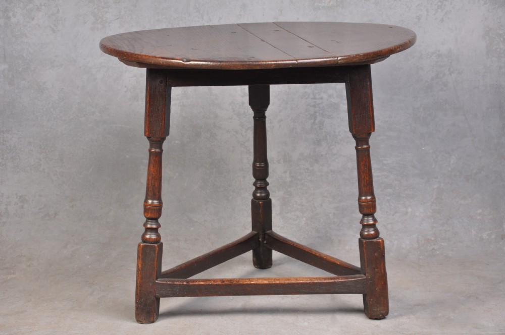 17th Century Oak Cricket Table