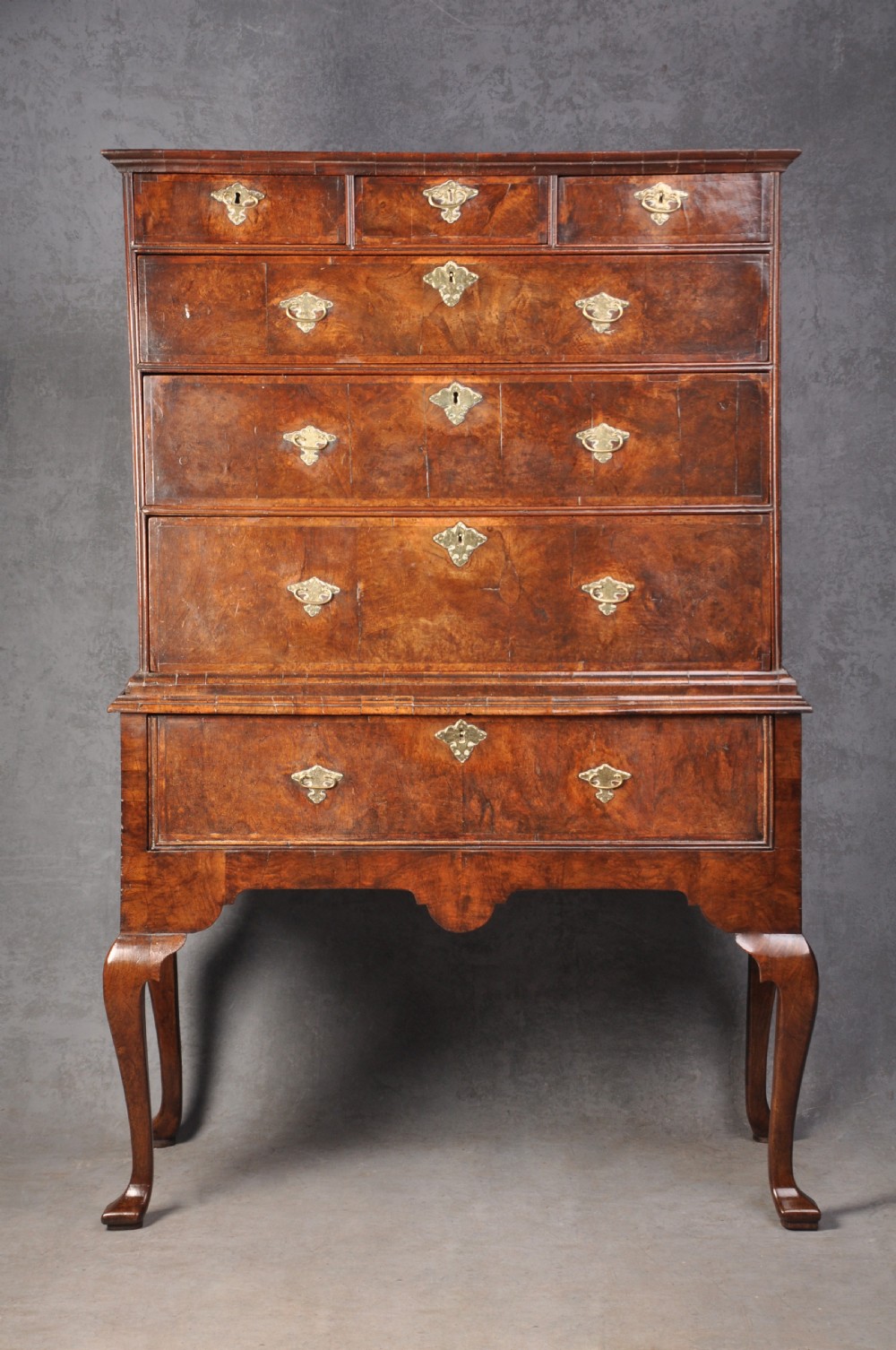 Early 18th Century Burr Walnut Chest On Stand