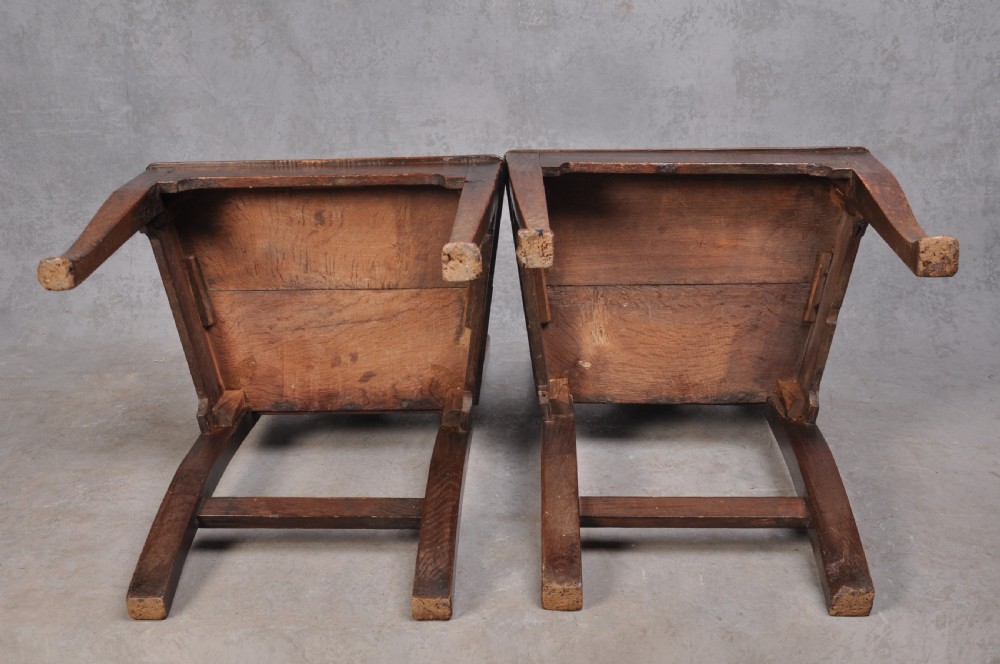 Pair Of Early 18th Century Oak Side Chairs View VIII