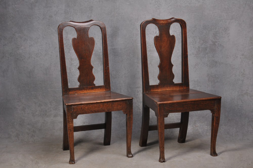 Pair Of Early 18th Century Oak Side Chairs View IX