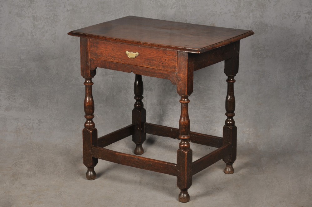 Small 17th Century Oak Side Table
