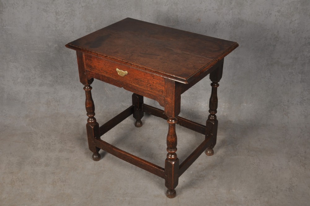 Small 17th Century Oak Side Table View II