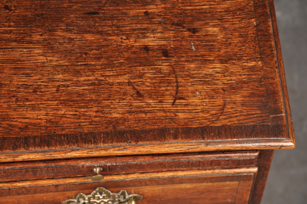 Small 18th Century Oak Chest Of Drawers  View V