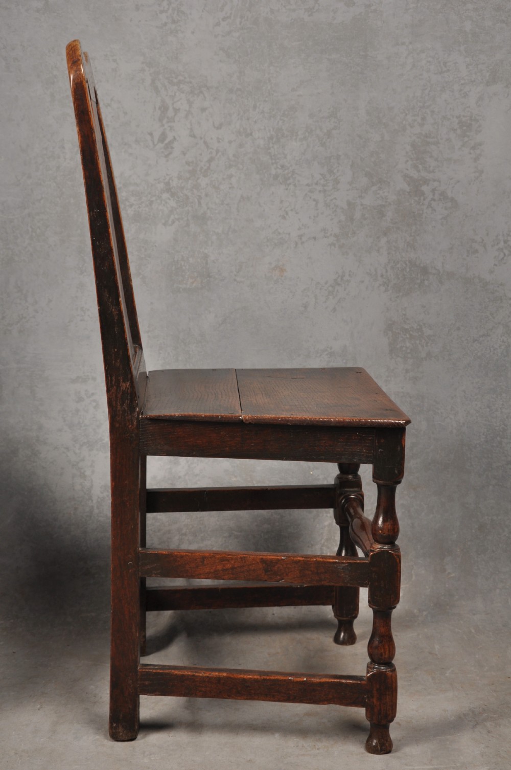 Pair Of Early 18th Century Oak Backstools View VI