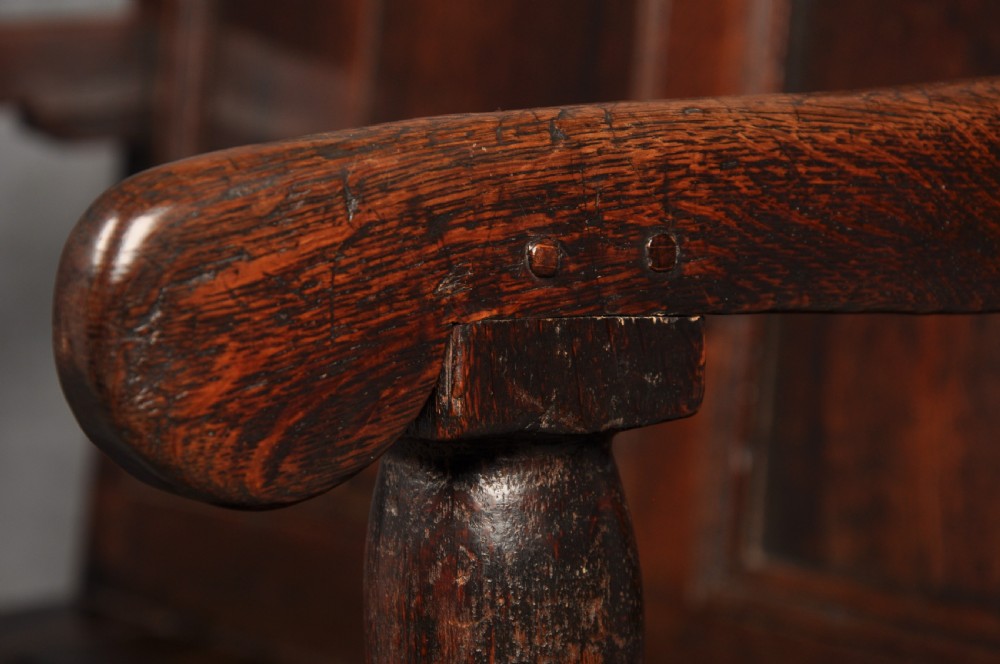 17th Century Oak Box Settle  View III