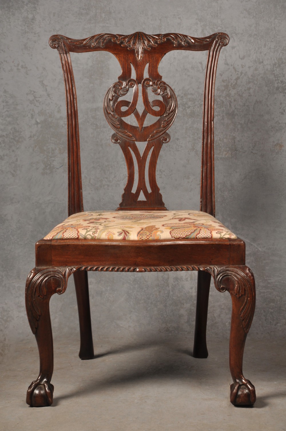 A Fine Pair Of George II Mahogany Side Chairs View II