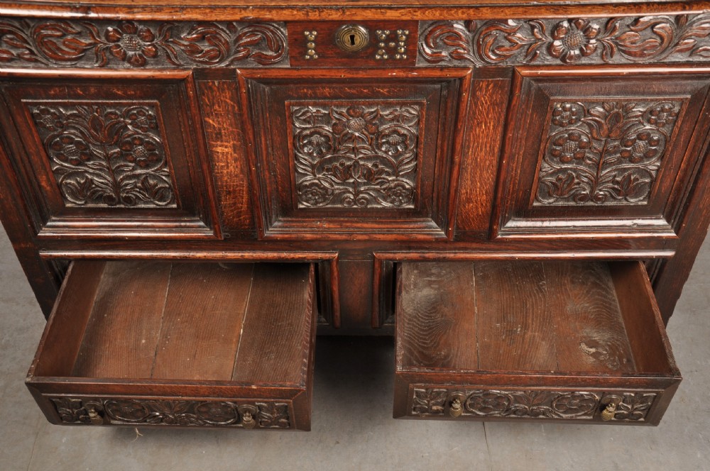 17th Century Oak Coffer View V