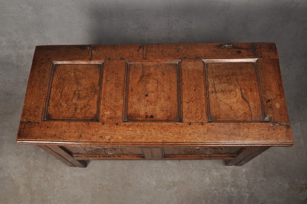 Small 17th Century Oak Coffer  View II