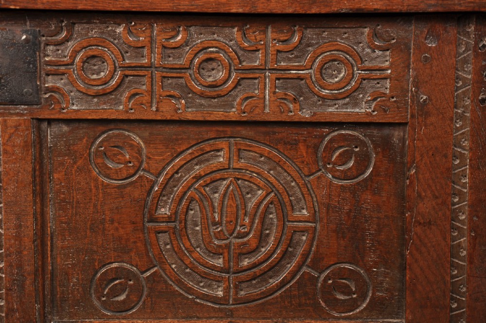 Small 17th Century Oak Coffer  View III