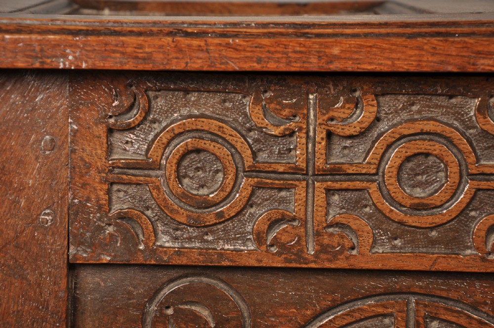 Small 17th Century Oak Coffer  View V