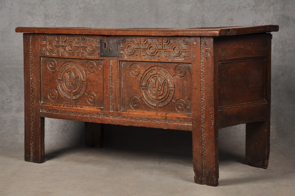 Small 17th Century Oak Coffer  View VI