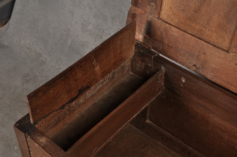 Small 17th Century Oak Coffer  View VIII