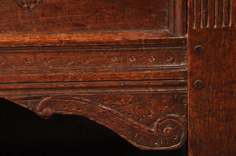 Small Early 17th Century Oak Coffer View VI