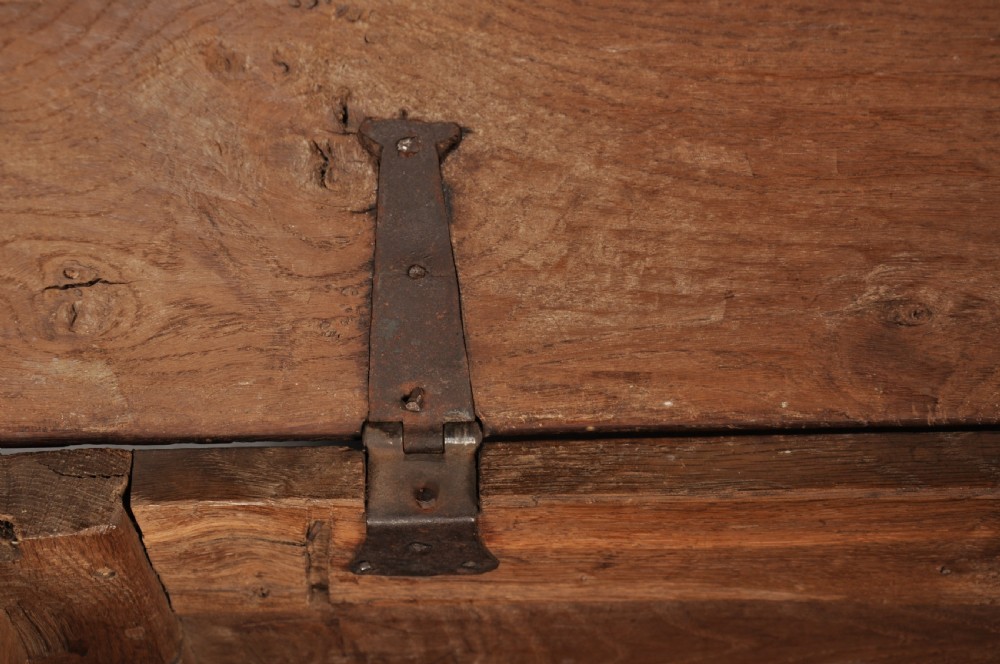 Small Early 17th Century Oak Coffer View IX
