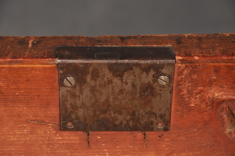An 18th-century Georgian mahogany chest of drawers featuring four graduated drawers, brass swan-neck handles, a brushing slide, and bracket feet. View IX