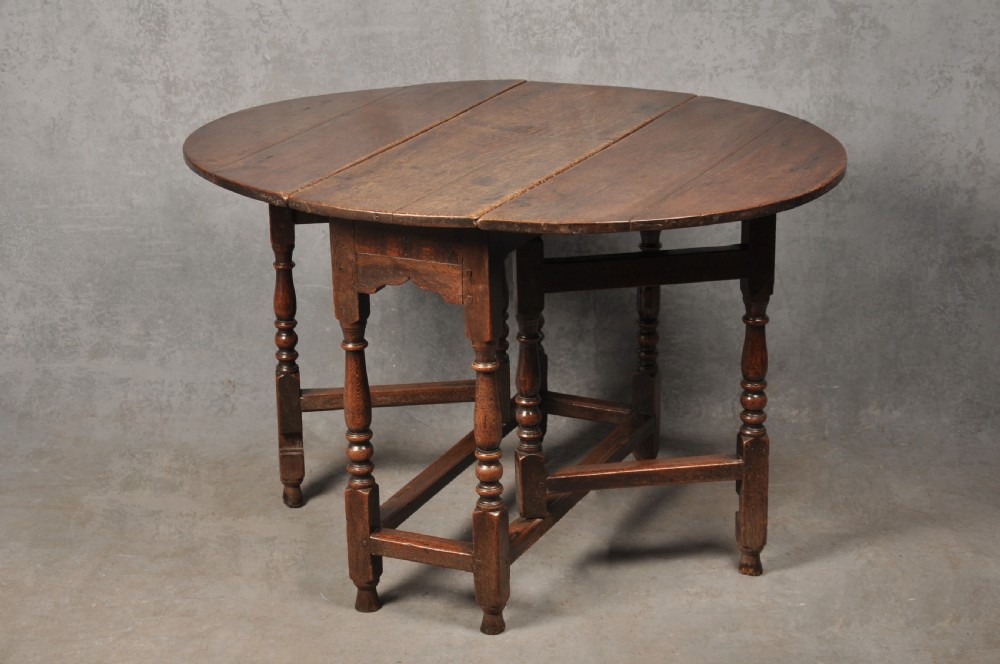 Small 17th Century Oak Gateleg Table