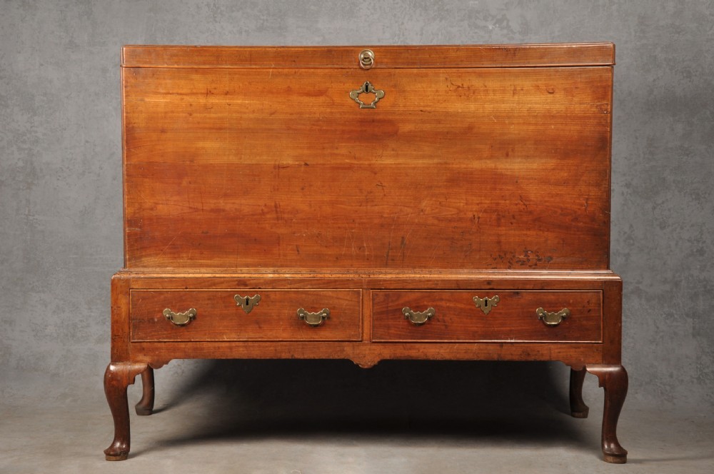 18th Century Cherrywood Silver Chest