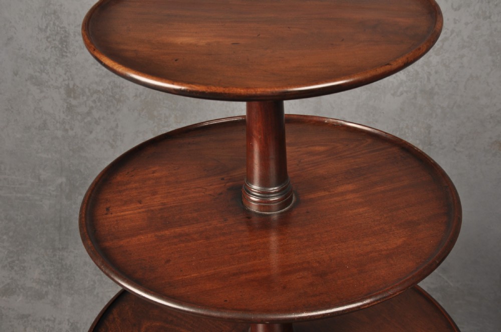 18th Century Mahogany Dumb Waiter  View III