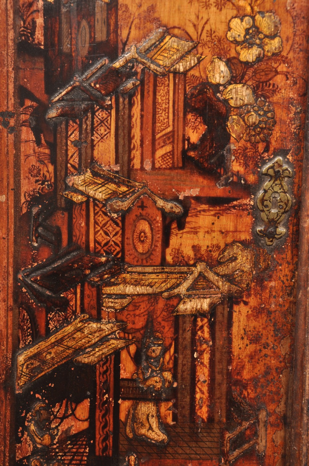 Early 18th Century Chinoiserie Corner Cupboard View II