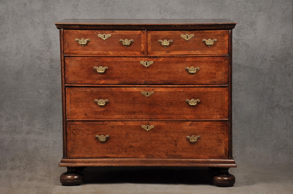 17th Century Walnut Chest Of Drawers