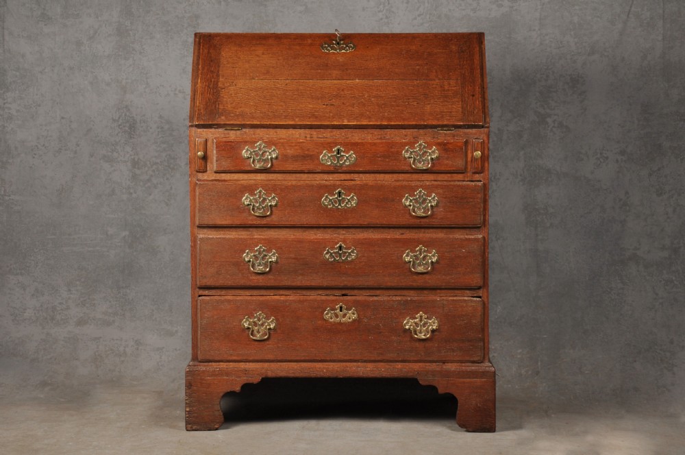 Small 18th Century Oak Bureau View II