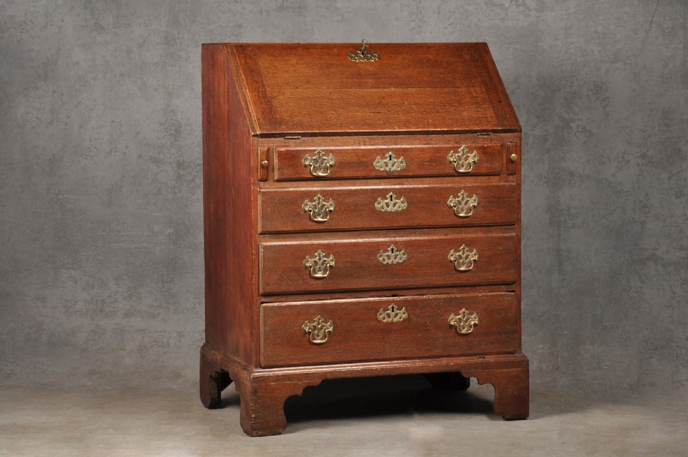 Small 18th Century Oak Bureau View III