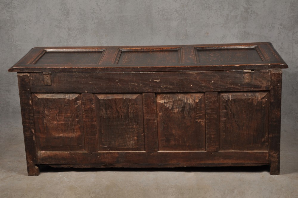 Well Carved 17th Century Oak Coffer  View XIV