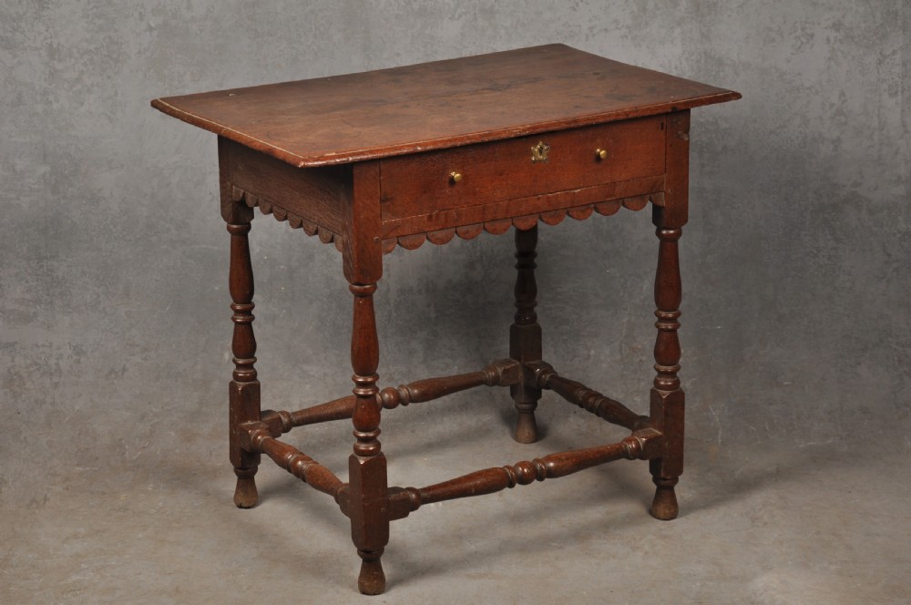 Small 17th Century Oak Side Table 