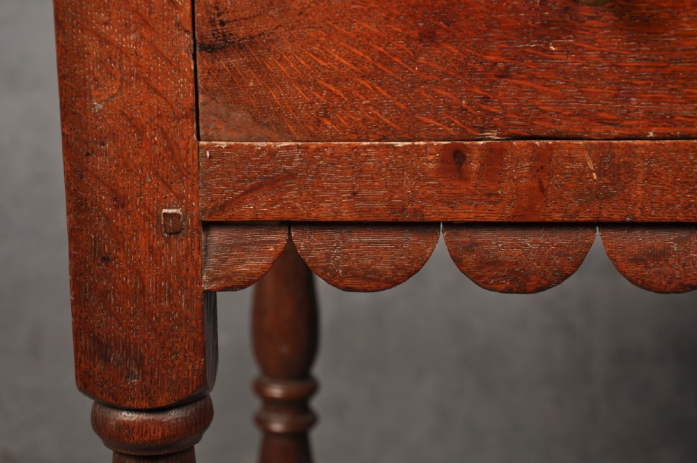 Small 17th Century Oak Side Table  View X