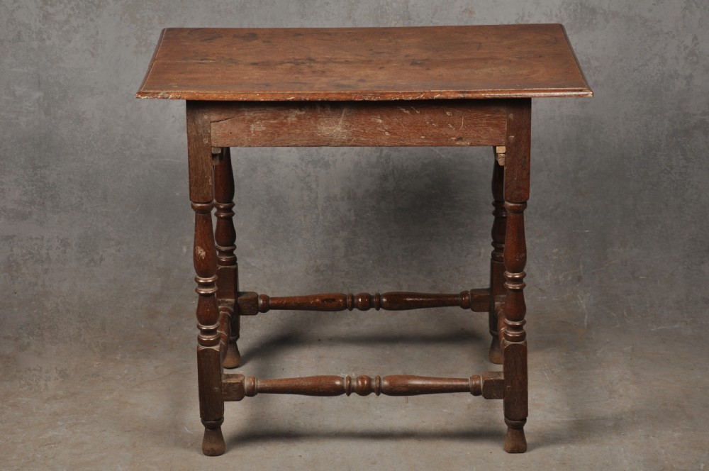 Small 17th Century Oak Side Table  View XII