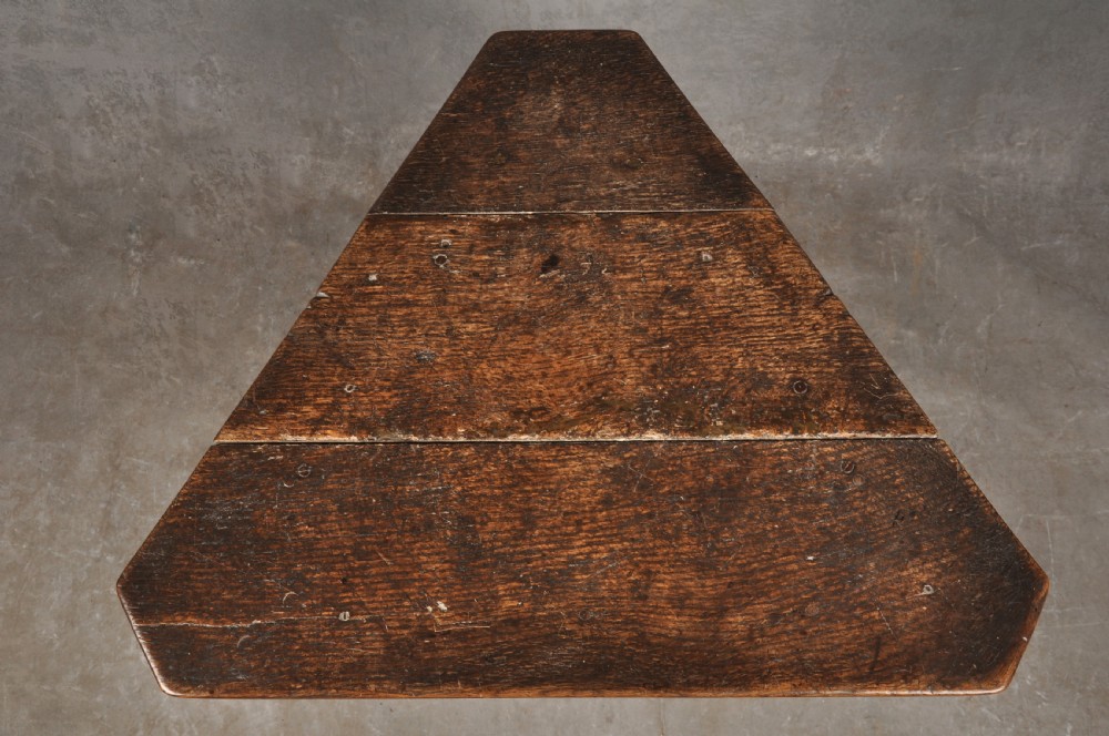 Rare 17th Century Oak Cricket Table View II