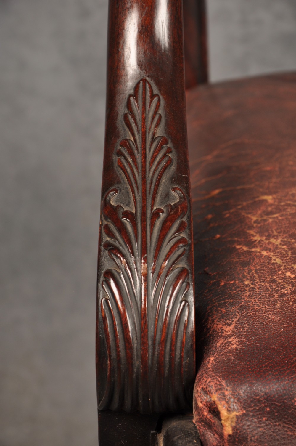 Large 19th Century Irish Mahogany Armchair View X