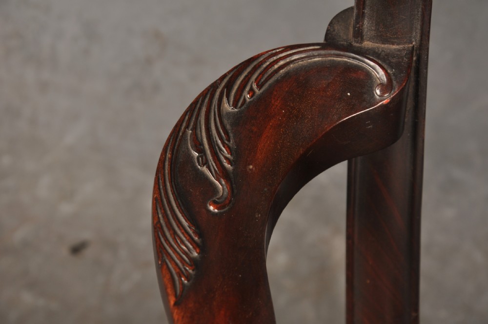 Large 19th Century Irish Mahogany Armchair View XI