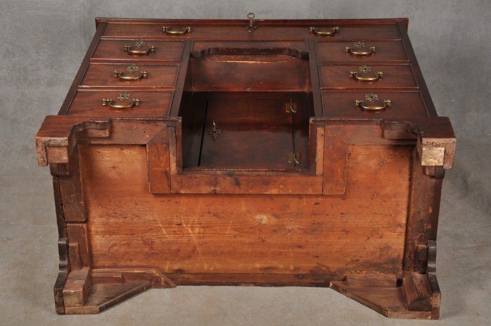 Fine 18th Century Mahogany Kneehole Desk View XVI