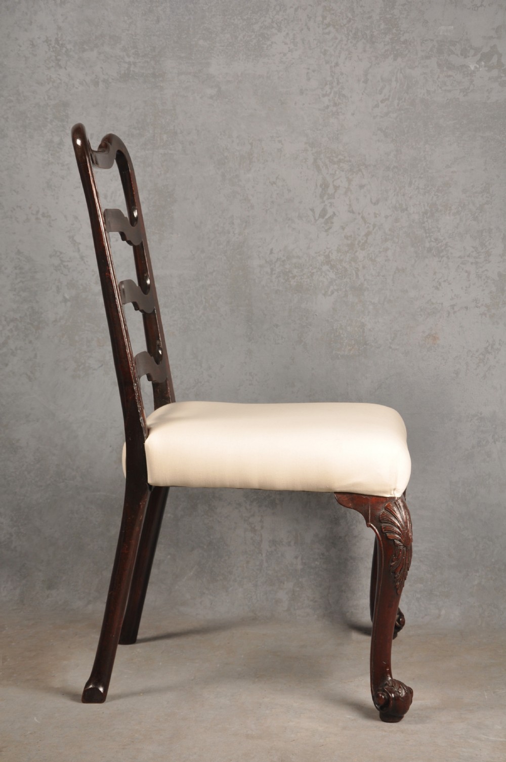 Pair Of 18th Century Mahogany Ladderback Chairs View VII