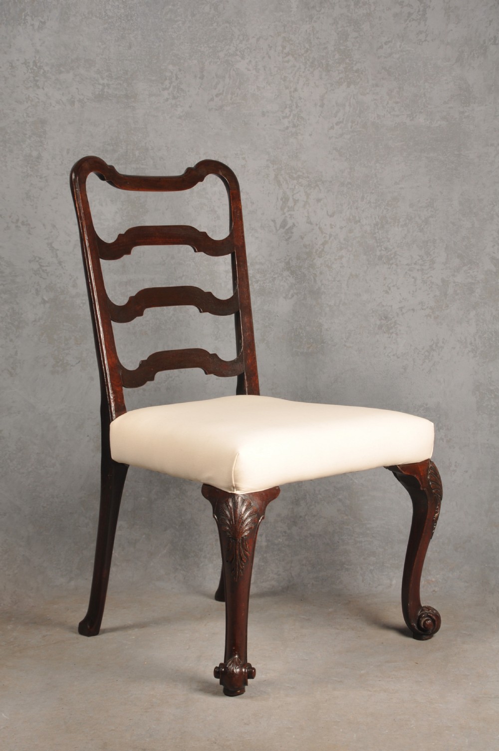 Pair Of 18th Century Mahogany Ladderback Chairs View VIII