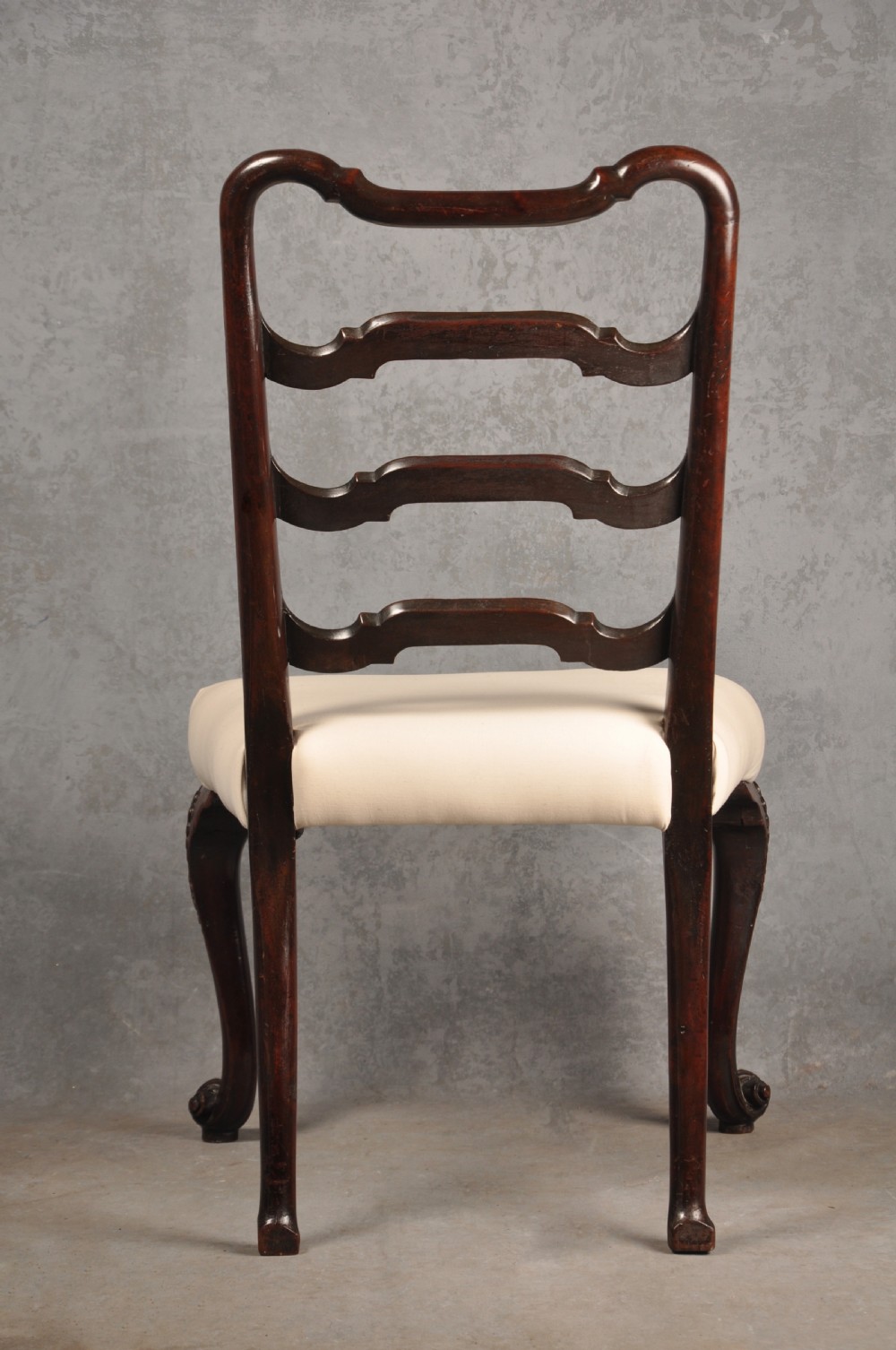 Pair Of 18th Century Mahogany Ladderback Chairs View IX