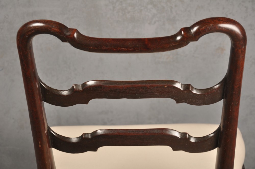Pair Of 18th Century Mahogany Ladderback Chairs View X
