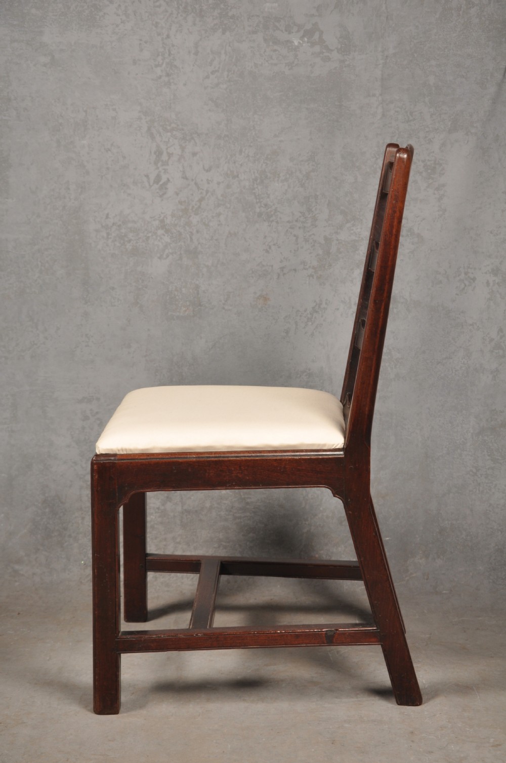 Four Fine 18th Century Mahogany Ladderback Chairs  View V