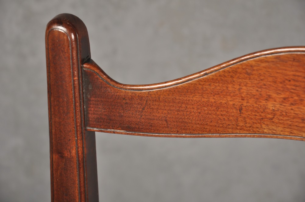 Four Fine 18th Century Mahogany Ladderback Chairs  View VI