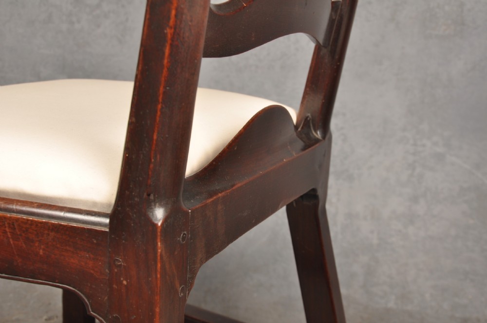 Four Fine 18th Century Mahogany Ladderback Chairs  View XI