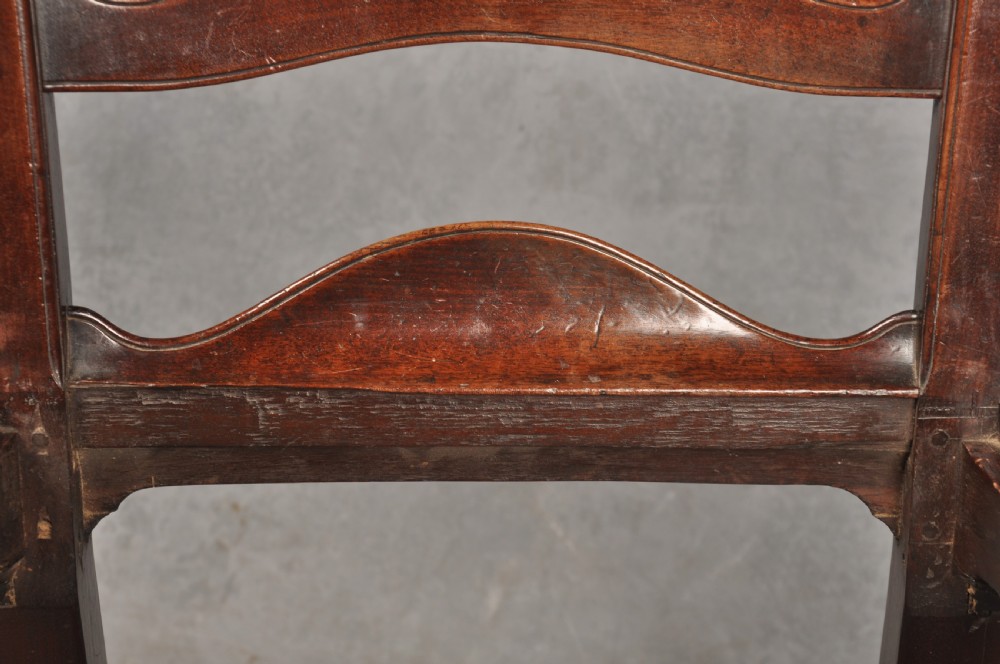 Four Fine 18th Century Mahogany Ladderback Chairs  View XIII
